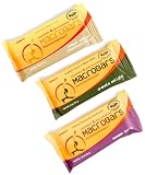 GO MACRO  MACROBARS  Variety Pack Of Peanut Butter Chocolate Chip, Granola Delight, And Sesame Berry, 2.5 Ounce Units (Pack of 15)