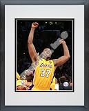 Ron Artest Los Angeles Lakers - NBA Framed and Matted Photo - 2010 NBA Finals Game 7 Celebration - 8x10 Photo