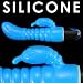 Silicone Ribbed G-spot Rabbit Vibrator Blue