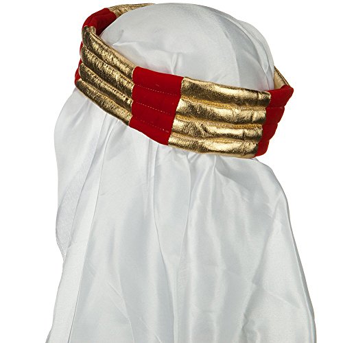 Adult Arabian Sheik Desert Prince Head Dress Costume Hat Apparel