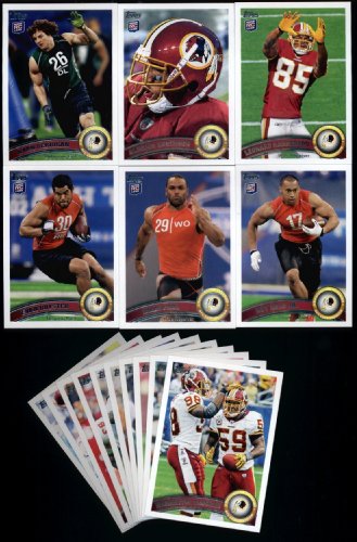 2011 Topps Washington Redskins Complete Team Set of 16 cards including McNabb, Cooley, Hankerson RC, Robinson RC, Kerrigan RC, Helu RC, Paul RC, Royster RC & more !