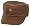 I Path Icon Pleat Men's Fitted Hat - Small / Medium - Chocolate