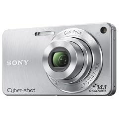 Sony DSC-W350S Digitalkamera (14 Megapixel, 4-fach opt. Zoom, 26 mm Weitwinkelobjektiv, 6,9 cm (2,7 Zoll) Display, bildstabilisiert) silber