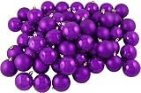 Club Pack of 60 Purple Passion Shatterproof Christmas Ball Ornaments 2.5