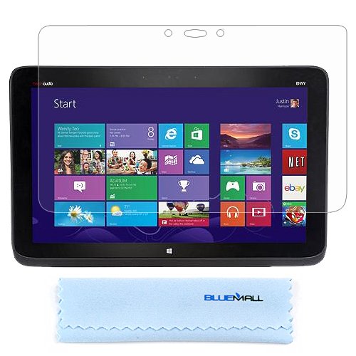 BIRUGEAR Bundle Premium HD Crystal Clear LCD Screen Protector for HP Split x2 13 13-g100 x2 PC 13.3'' Detachable Windows 8 hybrid Tablet PC w/ Microfiber Cloth