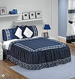 Blue Lagoon Bedspread Bedding Set Queen 7 Pcs