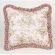 Pillow - Pink Toile with Fringe
