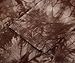 DJT Women's All Over Tie Dye Long Sleeve Asymmetrical Hem Tunic Large Coffee