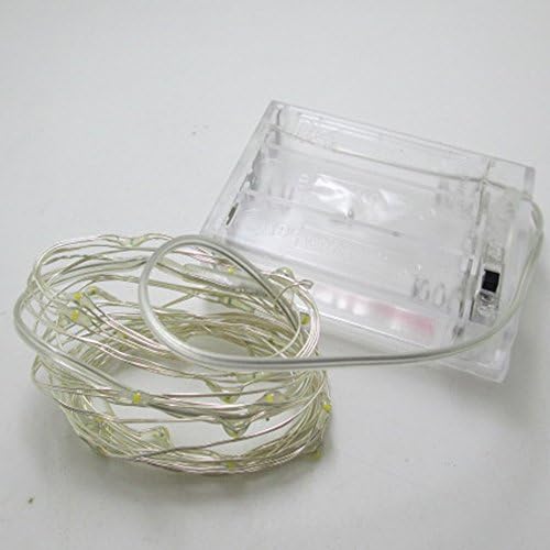 5 Pack Yellow 3M 30 Lights Holiday LED Battery String Lights,X'mas Decoration Fairy Light With Copper Wire