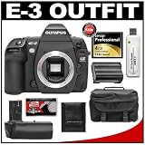 Olympus E-3 Digital SLR Camera with Olympus HLD-4 Battery Grip + 4GB Lexar CF Memory Card + BLM-1 Battery + Case + Cameta Bonus Accessory Kit