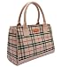 Sachi 03-036 Fashion Insulated Lunch Bag, Pink Plaid