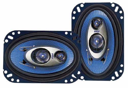 Pyle PL463BL 4-Inch X 6-Inch Triaxial Blue Label 2, 3 and 4-Way Speakers