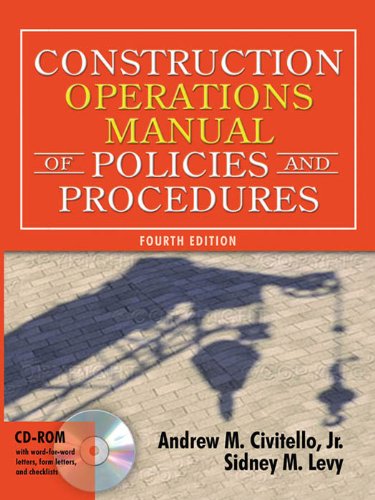 Construction Operations Manual of Policies and Procedures (Construction Operations Manual of Policies & Procedures)