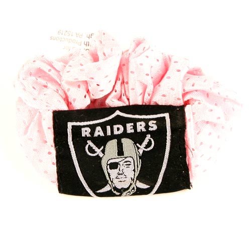 Oakland Raiders Pink Hair Scrunchie - Hair Twist - Ponytail Holder