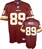 Santana Moss Youth Jersey: Reebok Dark Red Replica #89 Washington Redskins Jersey - Medium (10-12)