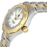 TAG Heuer Women's WAF1424.BB0825 Aquaracer 28mm 18k Yellow Gold Mother-of-Pearl Dial Watch