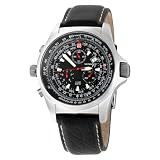 Torgoen Swiss Men's T01102 Chronograph Pilot Computer Leather Strap Watch
