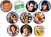 Set of 10 Beverly Hills 90210 1.25 MAGNETS