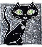 Black Pretty Kitty Decorative Magnet