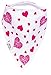 My Mini McGee Baby Bandana Bibs with Snaps, 4 Pack, Baby bibs for Girls, Infants and Toddlers, Lovebird Collection, Baby Gift