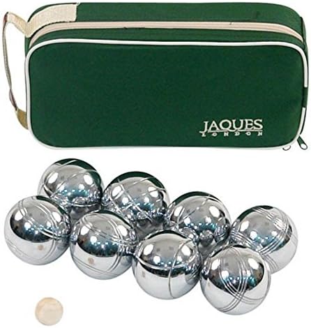 Jaques Polished Alloy 8 Boule Bocce Ball Set - Petanque