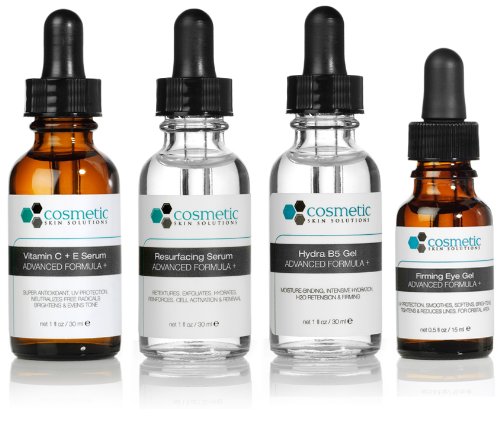 Vitamin C+E Serum + Resurface + Hydra B5 gel + Firming Eye gel Advanced Formula +. Prevent / Resurface / Hydrate / Firm Eyes - 4 combo pack - 1 fl oz / 30 ml each.