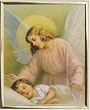 Guardian Angel Framed Art, 8" x 10" - MADE IN ITALY