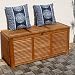 Teak Outdoor Storage Box (Teak Honey Brown Oiled Shine) (23.5H x 51.25W x 19.75D)
