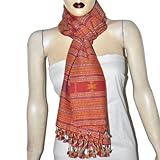 Embroidered Scarf Winter Fashion Trends Womens Accessory 24 x 70 inches