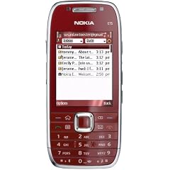 Nokia E75 Smartphone (UMTS, GPS, UKW Radio, 3 Monate DACH Navi, Nokia Messaging, 3,2 MP) red