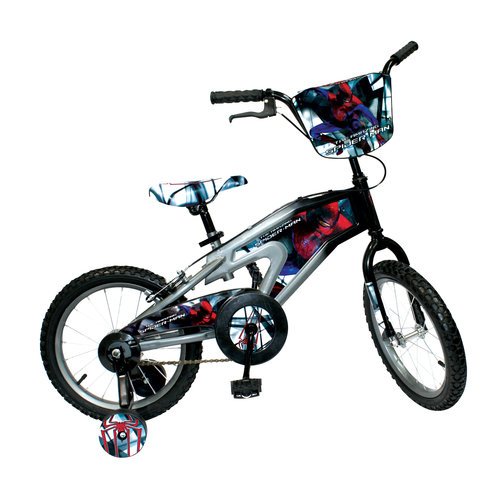 Spiderman Boys BMX Black & Red Bike, 16-Inch