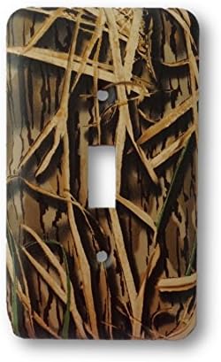 Mossy Oak Shadow Grass Metal Outlet Switch Cover - Single Toggle