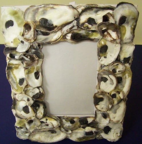 Oyster Shell Picture Frame. 8" X 10" Holds 4"x6" Picture. (Horizontal or Vertical).