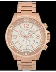 Mulco MW4-90147-331 Ferro Rose Gold IP S.Steel Chronograph Swiss Watch