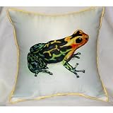 Yellow Tree Frog Indoor Outdoor Pillow