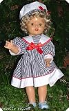 c1940s hard composition doll redressed new wig