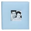 Fashion Fabric 200-Pocket Album - Sky Blue