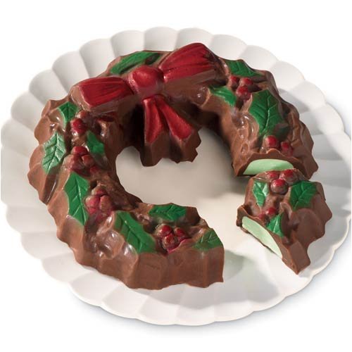 Chocolate Holly Wreath with Mint Filling - Wisconsin Cheeseman by The Wisconsin Cheeseman