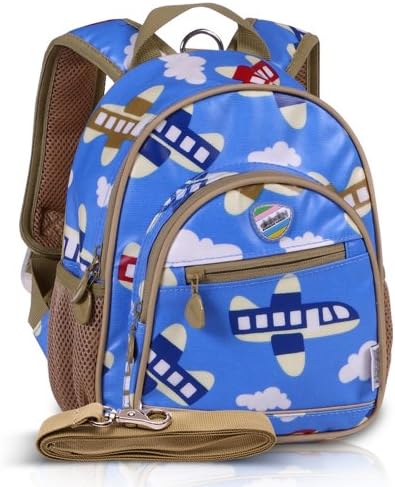 MochoHome Child Safety Harness, 11" Mini Backpack with Rein - Plane