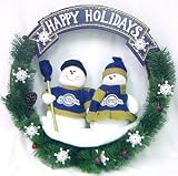 Milwaukee Brewers 20" Team Snowman Wreath
