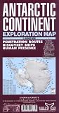 Antarctic Continent Exploration Map: Penetration Routes, Discovery Ships, Human Presence in Antarctica