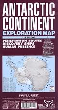 Antarctic Continent Exploration Map: Penetration Routes, Discovery Ships, Human Presence in Antarctica