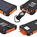 Solar Charger,SOMAN® Portable Solar Panel Charger 10000mAh Solar Banks Power Dual Solar Charger USB Port Solar Cell Phone Charger Rain-Resistant Dust-Proof and Shockproof (orange)