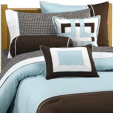 Cheap Blue And Brown Comforter Sets Nautica Aqua Blue Grover