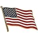 USA Flag Lapel Pin Standard - Flag A-Series 3 with Longer Pole