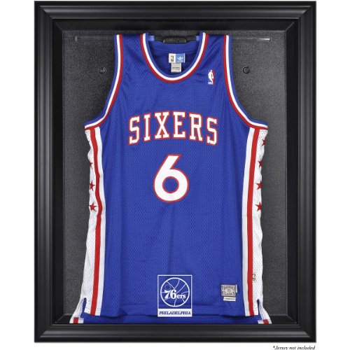 Mounted Memories Philadelphia 76Ers Black Framed Team Logo Jersey Display Case (Jersey Not Included)