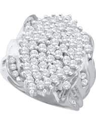 2.0CTW DIAMOND CLUSTER RING