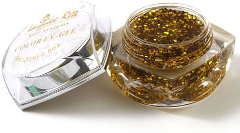 Nails gaga Nail Art Uv Gel Set Nail Art Color Gel Effect Gels Glitter Powder 20ml / golden and brown