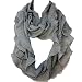 Elegant Gray Soft Woven Infinity Loop Figure Eight Endless Scarf Wrap 4513,w137-8