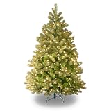Real Feel Downswept Douglas Fir Tree with Clear Lights - 4.5 Foot